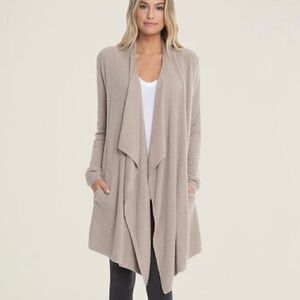 Barefoot dreams cozychic calypso cardigan stone
